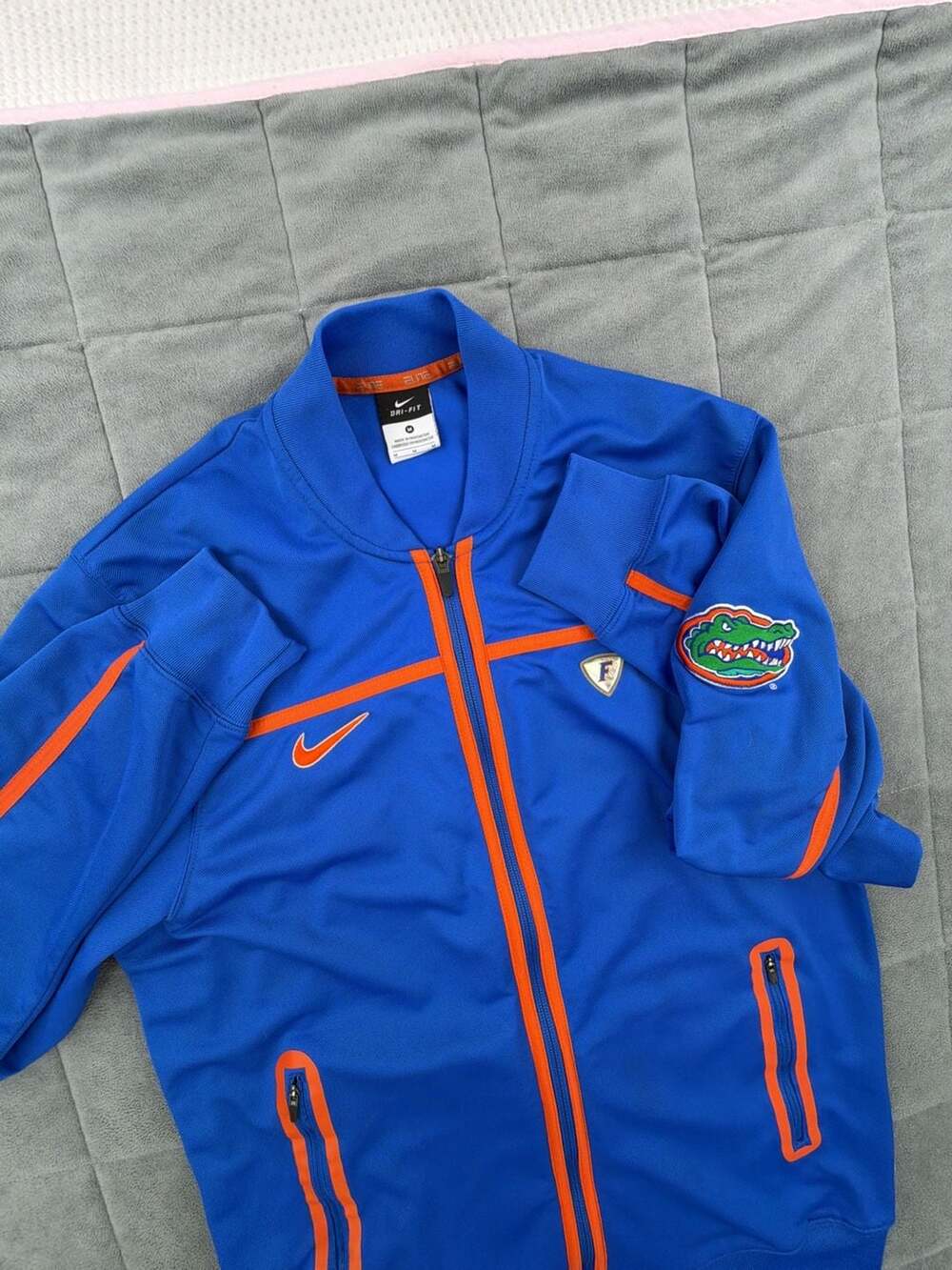 Nike Florida Gators Track Jacket Size M Blue Orange Full Zip Elite